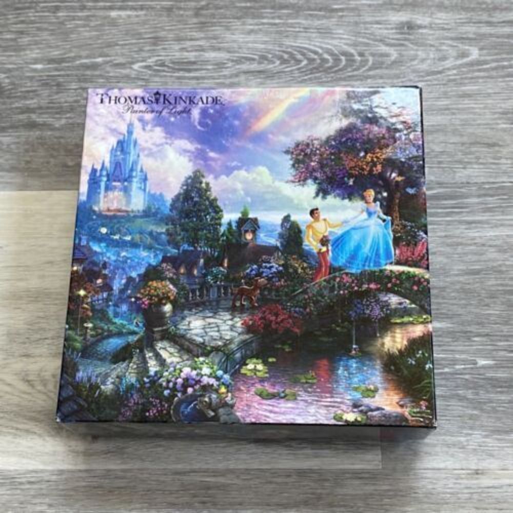 Thomas Kinkade Disney Ceaco 750 Piece Jigsaw Puzzle Cinderella Counted/COMPLETE